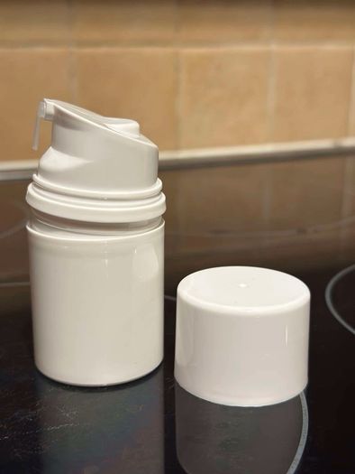 33x container 40ml with pump, empty cream cosmetic bottle, dispenser