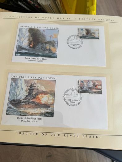 The History of World War II in post stamps