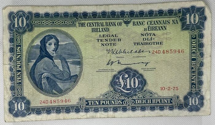 Irish Bank Note - Lady Lavery - 2 Available