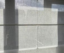 Voile white/ cream Roman Blind for cabinet/ kids bedroom