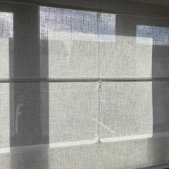 Voile white/ cream Roman Blind for cabinet/ kids bedroom