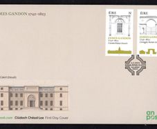 2023 Ireland James Gandon Architect (inc Custom House, Four Courts and King's Inn) Death Bicentenary Commemorative Stamps An Post First Day Cover (FDC)