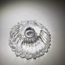 Daum France Crystal Candle Holders. Pair of Mid Century French Art Glass Image 4