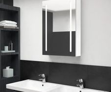 LED Bathroom Mirror Cabinet Shining White 50x13x70 cm