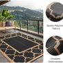 Outdoor Rug Garden Rugs Waterproof Reversible Plastic Carpet, Washable Large 240x300cm Image 4