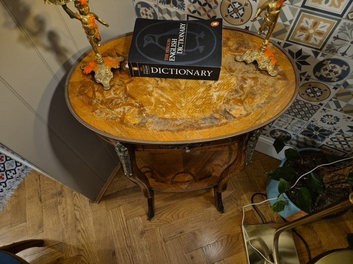 Table Vintage Antiques Rare find Satinwood rosewood side table with single drawer gift present  cottage home house hallway  side table  decoration display inlay top and bottom coffee  corner 1900 living bedside lamps bedroom kitchen restaurant phone