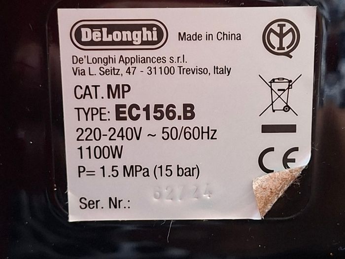 delonghi caffe machine