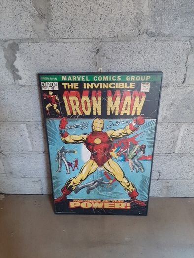 Memorabilia - Iron Man Poster on canvas