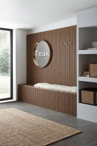 Teak color of Wall Panels