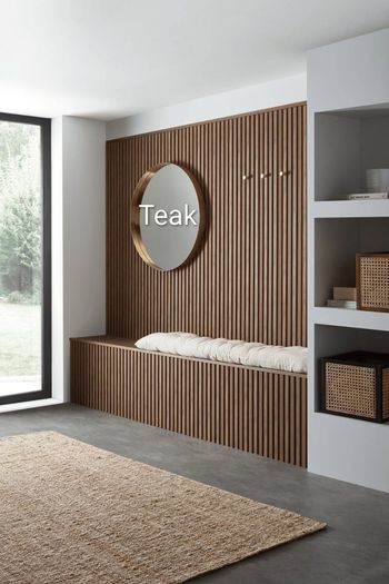 Teak color of Wall Panels