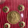 Vatican 1869 10 Lire Gold Coin Papal State Rare low mintage 5944! Image 2