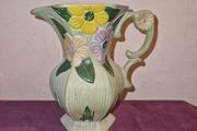 Hand painted vintage Floral Jug