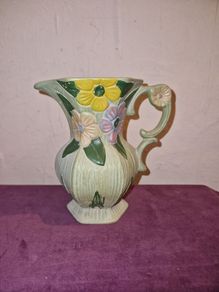 Hand painted vintage Floral Jug