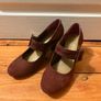 Clarks Burgundy Mary Jane Heels (UK4) Image 2