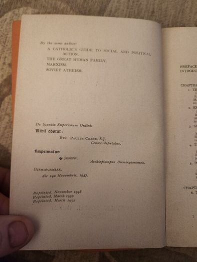 The Economic And Political Life Of Man. By Cyril C. Clump. S.j. Published By Catholic Social Guild Oxford. 1952. Paperback In Good Condition.