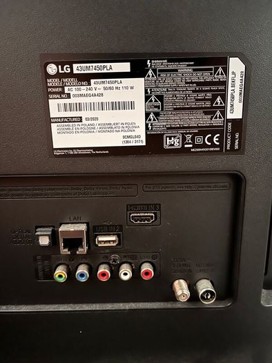 43 LG Smart TV Perfect Condition