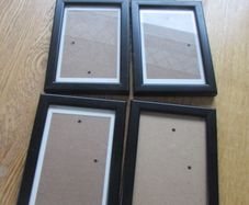 Black Photo Frames x 4for sale