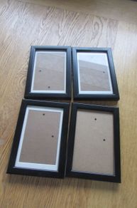 Black Photo Frames x 4 for sale
