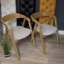 Set 4 oak chairs skandinavian style Image 4