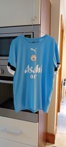 Manchester City Puma Asahi 00 top and shorts