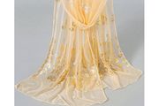 Fab Scarf with Golden Print - excellent gift