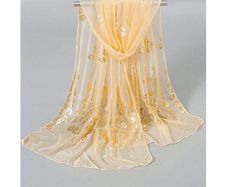 Fab Scarf with Golden Print - excellent gift