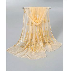 Fab Scarf with Golden Print - excellent gift