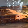 Large solid hardwood coffee table. Image 3