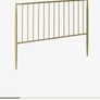 Kave home beautiful golden metal headboard Image 5