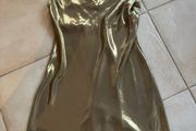 Viral Zara gold cocktail dress