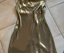 Viral Zara gold cocktail dress