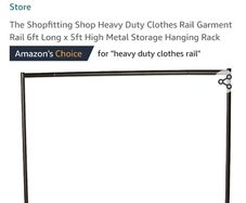 Heavy duty clothes rail