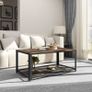 New Coffee Table Storage Shelf Industrial Antique - FREE P&P Image 4