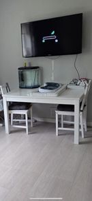 Expandable table and three chairs