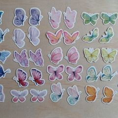 46pcs Butterfly Stickers Decals