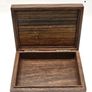Rare and valuable Italian Mid Century Modern Jatoba and Silver Plated Cigarette Box look at all pictures Image 5