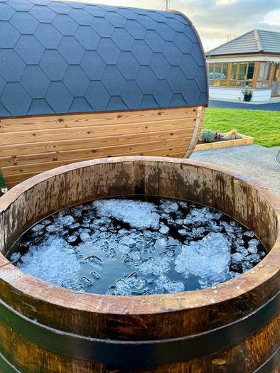 Ice Bath / Cold Plunge Whiskey Barrel