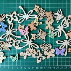 Craft Embellishments - Butterflies & Dragonflies