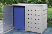 Double Wheelie Bin Shed 240 L Stainless Steel