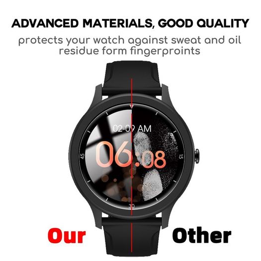 20D Screen Protector for Ticwatch GTA  Smart Watch Full Cover Curved Anti-scratch Soft Protective Film Not Glass