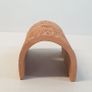 Brick ceramic tunnel with a hole for plants 10x5x4cm Image 2