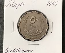 Libya 1965 Five Milliemes