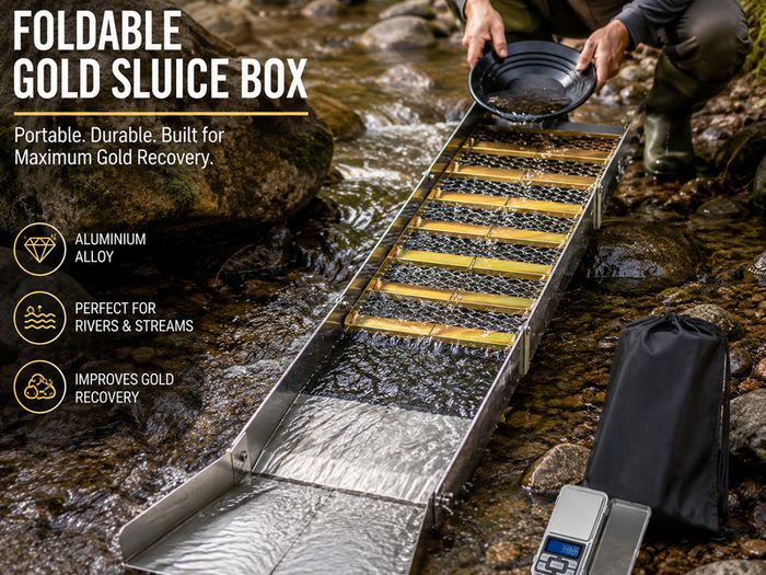 Foldable Gold Sluice Box