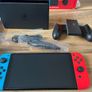 Nintendo Switch OLED Neon + Case & Brand New HDMI Image 3