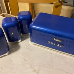 Bread Bin and Tea Coffee Sugar Set