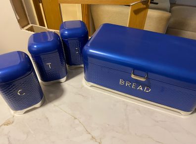 Bread Bin and Tea Coffee Sugar Set