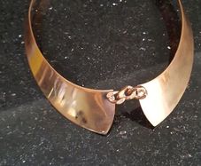 Necklace/collar copper colour