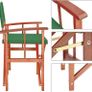 2 x Garden Chair Cannes FSC  Certified Eucalyptus Wood Foldable Image 2