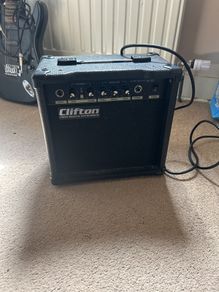 Clifton guitar and amp