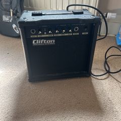 Clifton guitar and amp